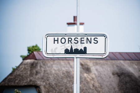 日德兰半岛的霍森斯城市标志