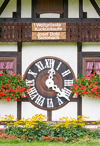 德国特里贝格-2017 年 8 月 21 日：W 中最大的布谷鸟钟