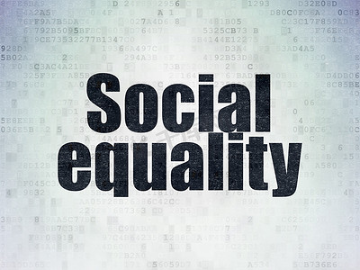 政治概念： 数字纸背景下的社会平等