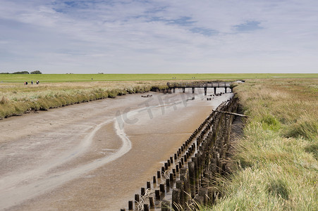 德国 Westerhever 的滩涂