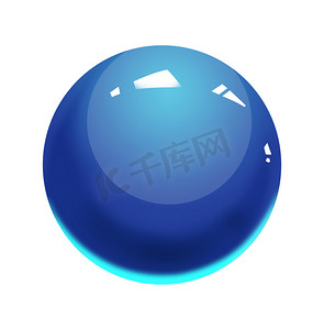 插图：撞球、斯诺克球、台球 HD 隔离在白色背景上。