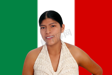 拉丁西班牙玛雅女人肖像