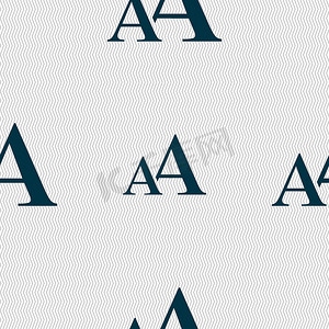 放大字体，AA 图标符号。