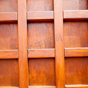 意大利欧洲棕色古董木旧门的家居质感