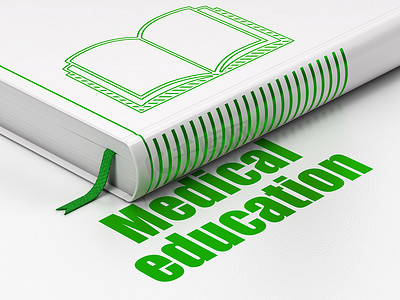 教育理念： 书书，白色背景的医学教育