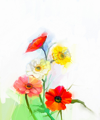 花朵抽象油画图片-花朵抽象油画素材-花朵抽象油画模板图片下载
