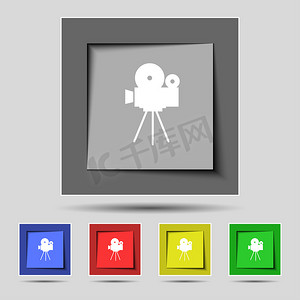常用常用icon摄影照片_摄像机标志 icon.content 按钮。