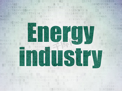 行业概念：数字纸背景下的能源行业