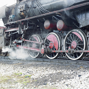 “蒸汽机车 (33-326) 的细节，Dubrava，波斯尼亚和赫尔塞戈”
