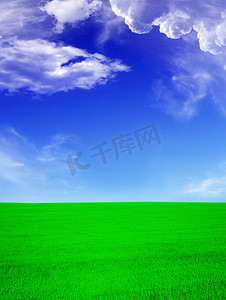 绿野农业摄影照片_夏日风景——绿野蓝天