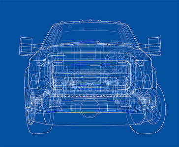 汽车 SUV 绘图轮廓