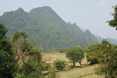 景观，万荣，老挝