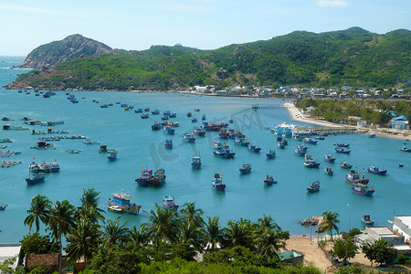 越南海滩，Vinh Hy 湾，越南旅游