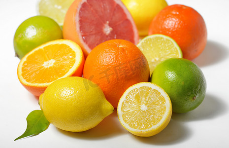 孤立的柑橘类水果