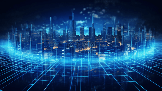 数字化城市背景科技未来物联网