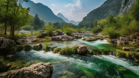 黄果山瀑布摄影照片_云南罗平多依河风景区