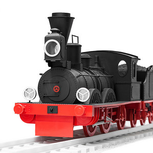 黑色老式玩具火车