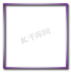 紫色空、单色、彩色、网络、互联网、方形框架的插图。