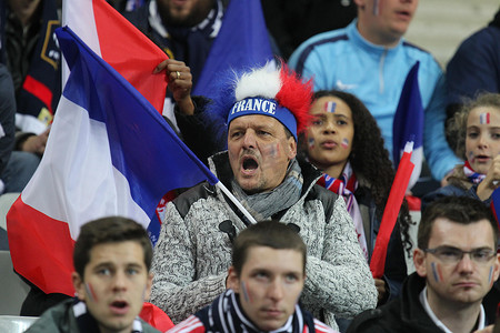 法兰西体育场摄影照片_巴黎 - 法国对德国 - 足球友谊赛 - 法兰西体育场