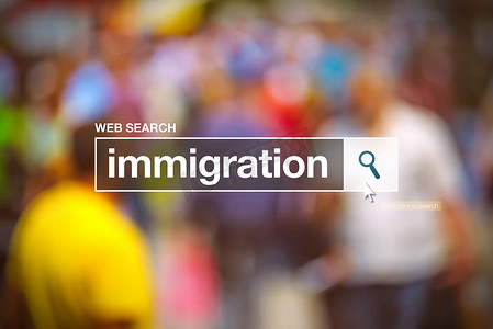 互联网浏览器搜索框中的移民