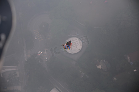 定点跳伞摄影照片_定点跳伞 - 马来西亚 - 吉隆坡