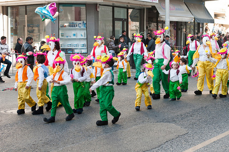 狂欢节在 Ourem，葡萄牙