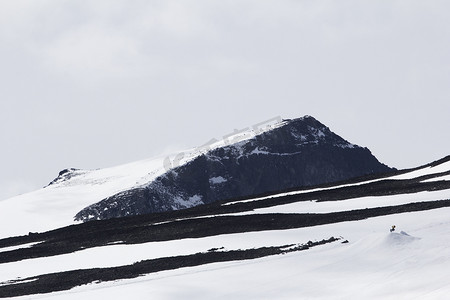 Galdhopiggen 山在 jotunheimen 挪威
