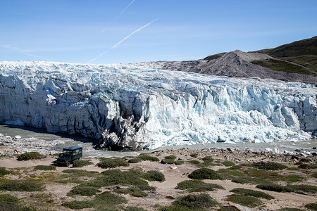 格陵兰岛的罗素冰川