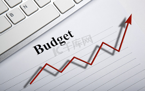 薪酬核算摄影照片_带有标题预算和图表的文件