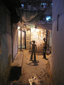 加尔各答的街道。