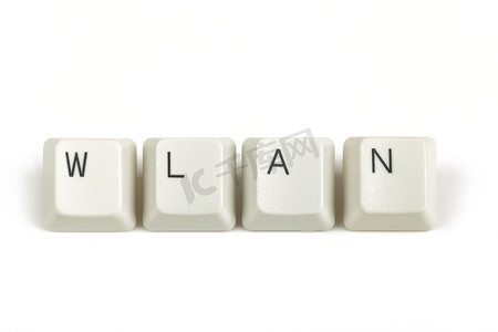 wlan 来自白色分散的键盘键