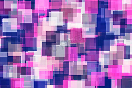 紫色粉红色和蓝色方形图案抽象背景