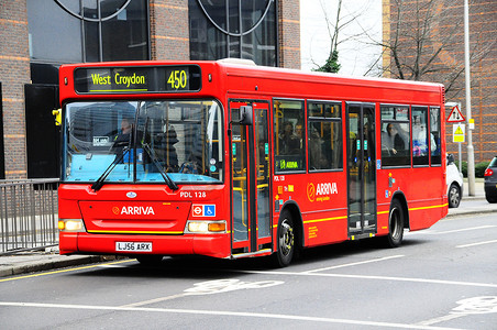 思源免费字体摄影照片_伦敦巴士路线 450