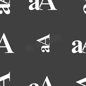 字体装饰小摄影照片_放大字体，aA 图标标志。