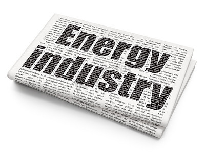 行业概念： 能源行业报纸背景