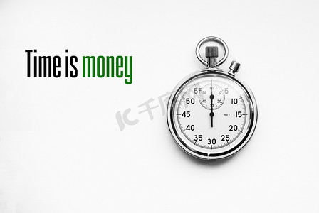 机械时间表摄影照片_带报价的秒表照片：时间就是金钱