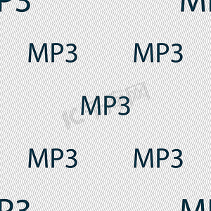 Mp3 音乐格式标志图标。