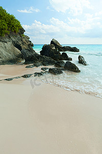 百慕大的马蹄湾海滩