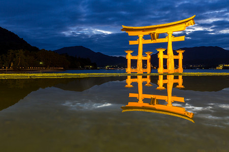 漂浮鸟居宫岛广岛