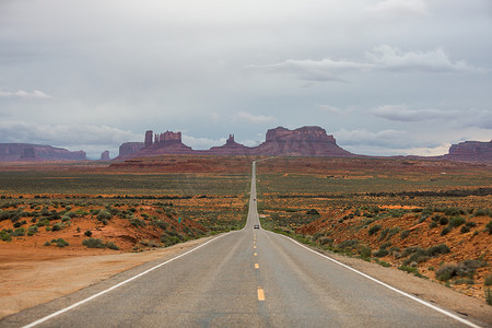 纪念碑谷的风景道路