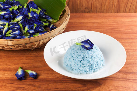 豌豆米摄影照片_蓝米做的菜