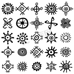 太阳符号的集合