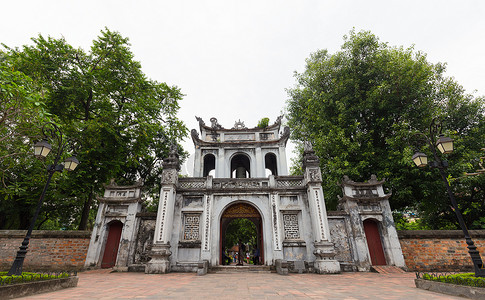 越南河内文庙大门