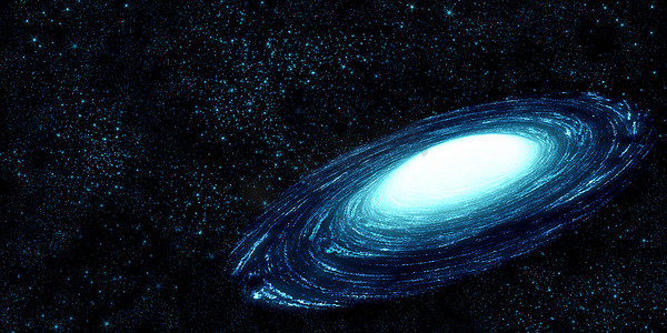 深空螺旋星系-抽象背景