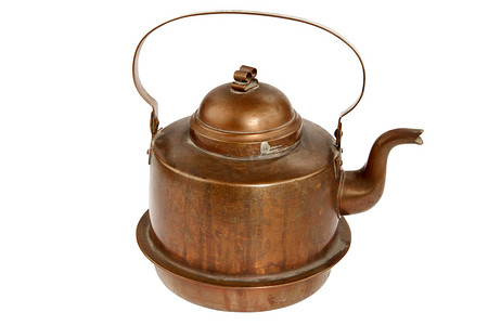 古董铜咖啡壶