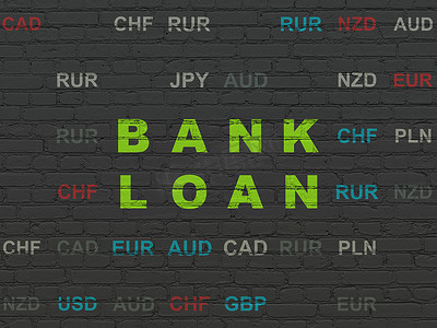 货币概念： 背景墙上的银行贷款