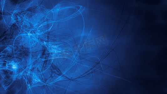 星空能量摄影照片_蓝色外星空间梦想复合抽象背景