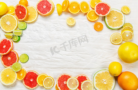 柑橘类水果摄影照片_柑橘类水果的框架