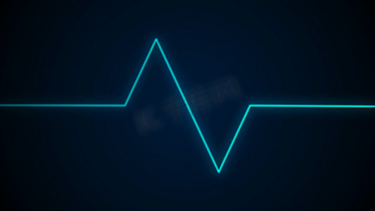 心电图屏幕上的心跳脉冲，心电图心电图心脏保健