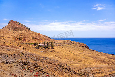 马德拉岛，在 Ponta de Sao Lourenco 的悬崖海岸